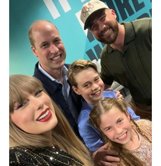 テイラー・スウィフトのコンサートでウィリアム皇太子親子と対面したトラヴィス・ケルシー。「彼らに会えて感激した」と喜びを語った（『Taylor Swift　Instagram「Happy Bday M8!」』より）