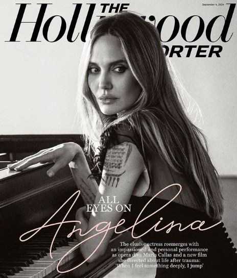 米誌『The Hollywood Reporter』の表紙を飾ったアンジェリーナ。インタビューでは、ブラッドとの離婚について詳しく語ることを拒んだ（『Hollywood Reporter　Instagram「All eyes on Angelina.」』より）